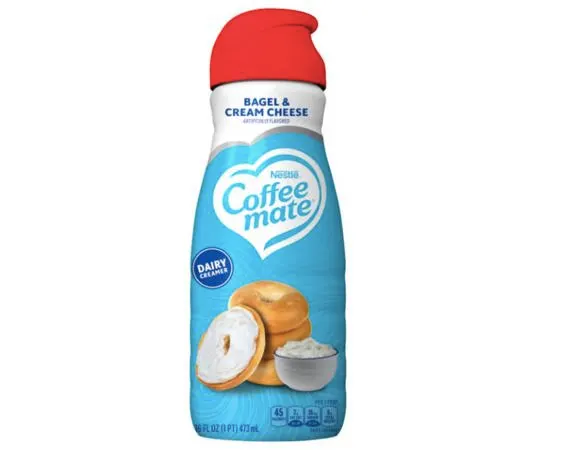 Bagel & Cream Cheese in Every Sip: Free Coffee Mate Creamer!: free sample: Coffee Mate is giving away a free 16 oz bottle of their Bagel & Cream Cheese Inspired Coffee Creamer