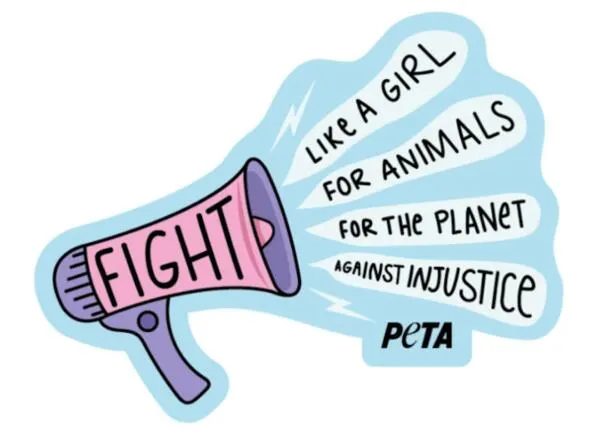 PETA Women’s History Month Sticker for Free: free sample: Get this Women's History Month sticker from PETA! Click the 'Get Sample' then complete a short form