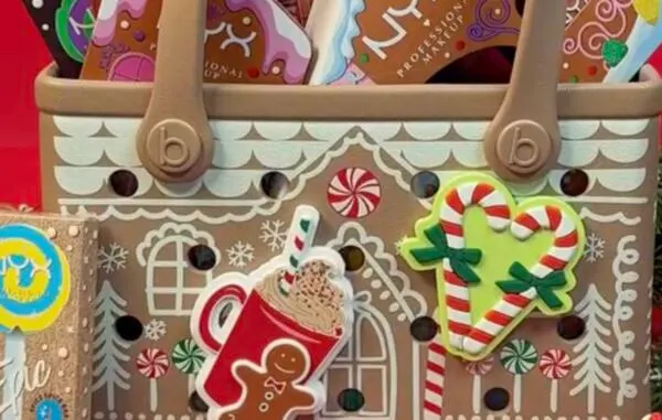 Glow Anywhere with NYX × Bogg Bag: free sample: Ten lucky winners will each receive the complete NYX Cosmetics Holiday Gingerbaddie Collection, plus