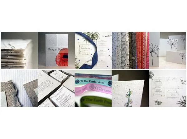 Custom Paper Samples for Free: free sample: Of The Earth company is giving away samples of their Invitation, paper, and ribbon. Judge what the p