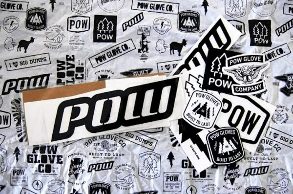 Pow Gloves Stickers for Free: free sample: Get stickers from Pow Gloves for free! Put it on your favorite board, on your gadgets, or everywhere