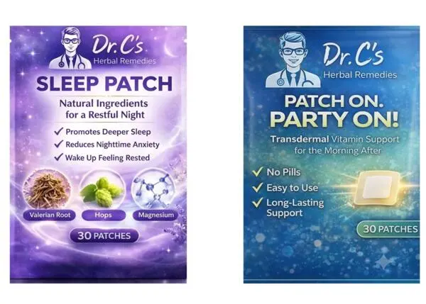 Get a FREE Sample of Dr. C's Party Patch: free sample: Request a FREE sample of Dr. C's Herbal Remedies Patches! Simply send an email to info@drcsherbalrem