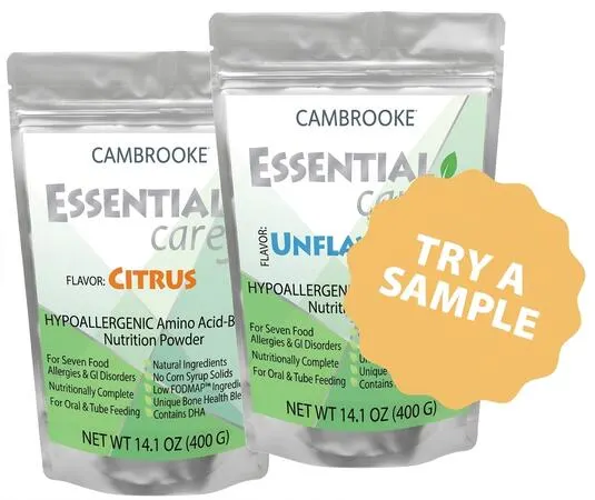 FREE Formula Sample for Children with Specific Health Conditions: free sample: Cambrooke is offering a FREE sample of amino acid-based nutrition powder for children over 1 year ol