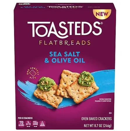Pick up your FREE Toasteds Flatbreads!: free sample: To claim a free box of Toasteds Flatbreads, add the cashback offer to your Ibotta account and purcha