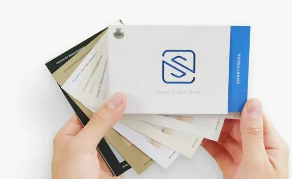 Touch. Feel. Choose. Your Free Paper Sample Book Awaits: free sample: The Paper Sample Book from Smartpress is the ultimate reference guide for exploring their wide range