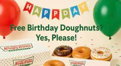 Sweet Birthday Surprise: Free 3-Count Doughnuts at Krispy Kreme