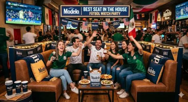 Host a Modelo Fútbol Watch Party This Summer, Apply Now!: free sample: Ripple Street is accepting applications for the Modelo Best Seat in the House Fútbol Watch Party Pac
