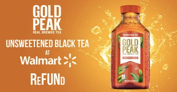 Sip Free Gold Peak Unsweetened Black Tea with Ripple Street! โ free sample: Ripple Street is collaborating with Gold Peak to offer a free refund for Gold Peak Unsweetened Black