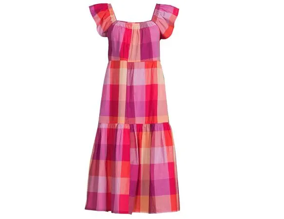 Women's Short Sleeve Square Neck Dress ONLY $5: free sample: Looking for flowy tiered dress? Walmart is offering this Time And Tru Women's Short Sleeve Square Ne