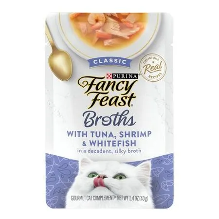 Get your FREE Fancy Feast Broths Seafood Bisque: free sample: Purina is offering a free sample of Fancy Feast Broths Seafood Bisque through its myPurina Rewards a
