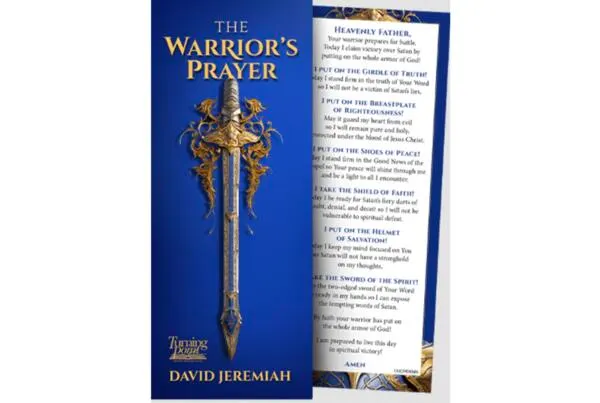 Free Inspirational Bookmark from Dr. David Jeremiah, Warrior’s Prayer: free sample: Dr. David Jeremiah is offering a free Warrior’s Prayer Bookmark to anyone who requests one. This enc