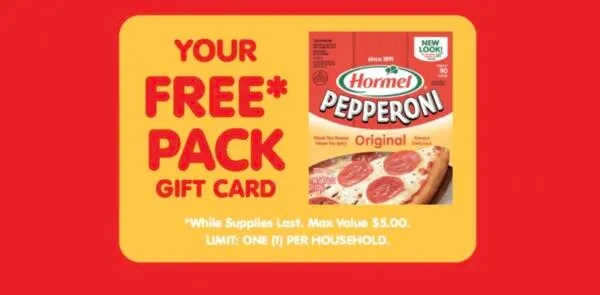 Hormel Giveaway: FREE $5 Digital Gift Card, Act Fast!: free sample: Hurry and claim a FREE $5 Digital Prepaid Gift Card from Hormel, no purchase required! To get yours,