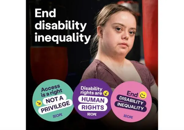 Scope’s Giving Away 3 Free Stickers, Get Yours Now!: free sample: Disability rights are human rights. Show your support for disability equality, order your free stick
