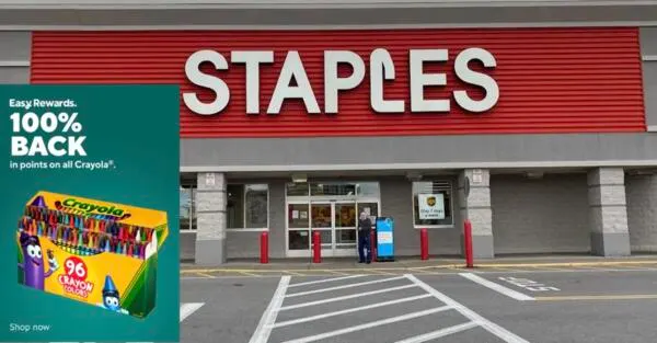 Create More for Less: FREE $50 Crayola Products: free sample: Get $50 worth of FREE Crayola products from Staples! ๐จ๐๏ธ Right now, you can earn 100% back in Stap