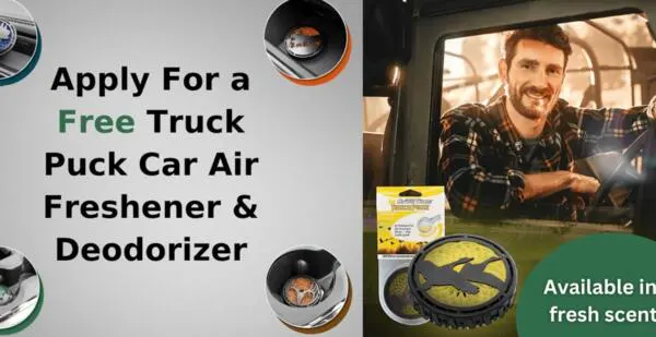 Keep It Fresh, DriveTime’s Truck Puck is FREE!: free sample: Sign up for a chance to receive a FREE DriveTime Truck Puck Car Air Freshener & Deodorizer! Just ans