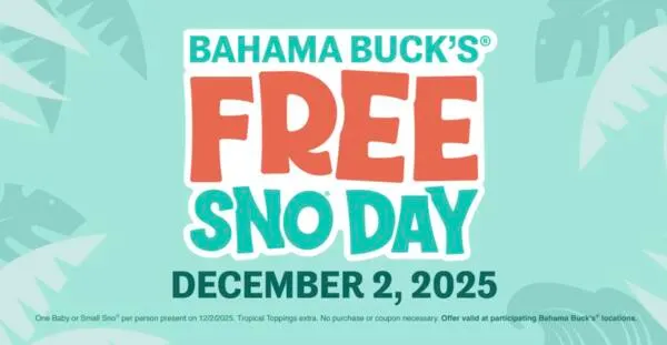 It’s Free Sno Day at Bahama Buck’s, December 2nd! Don't Miss Out!: free sample: Get ready for the sweetest day of the year! On Tuesday, December 2nd, stop by any participating Baha