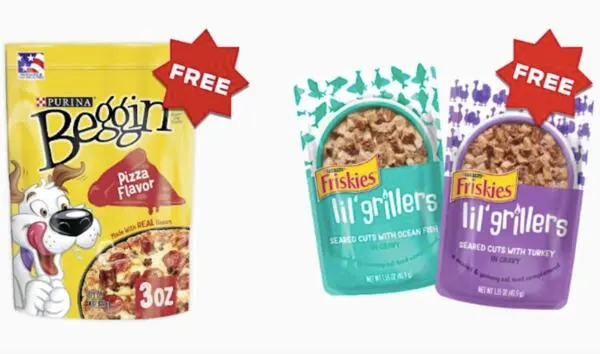 Beggin Dog Treats & Friskies Lil' Grillers Sample for Free: free sample: With the myPurina App, you can get a FREE sample of Beggin Dog Treats and Friskies Lil' Grillers Cat