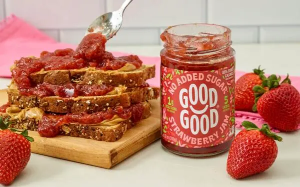 Enjoy FREE No Sugar Added Strawberry Jam at Sprouts: free sample: Score a FREE Good Good No Added Sugar Strawberry Jam with 100% cash back from Aisle! Just sign up, a