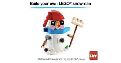 A Fun Winter Project! Free LEGO Snowman at JCPenney