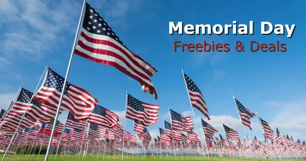 Memorial Day Freebies & Deals RoundUp: free sample: This round-up highlights various Memorial Day deals such as free museum admissions, free meals for v