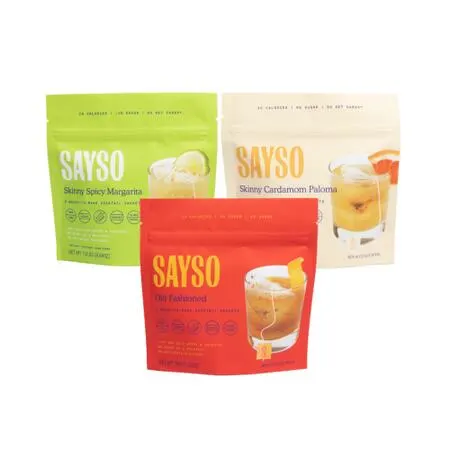 Try Sayso Low Calorie Cocktail Mix for Free โ free sample: Host drinks night at home completely guilt-free with Sayso! They're offering the chance to try their