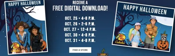 Join the Haunt! Free Halloween Photos & Candy Hunt at Bass Pro & Cabela's: free sample: Bass Pro Shops and Cabela's are hosting Halloween events, featuring activities like trick-or-treatin
