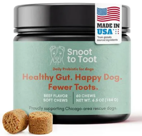 Treat Your Pup to FREE Full-Size Snoot to Toot Chews: free sample: Sign up for a chance to receive a FREE full-size Snoot to Toot Digestive Chews for Dogs! Simply answ