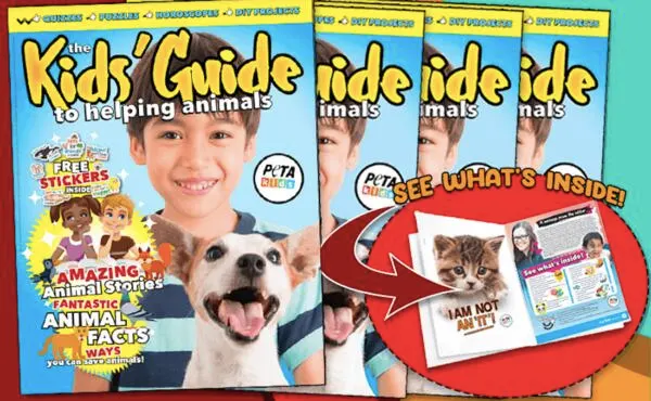 Kids' Guide to Helping Animals Magazine + Stickers for FREE!: free sample: PETA Kids is offering a free Kids' Guide to Helping Animals magazine along with free stickers. This