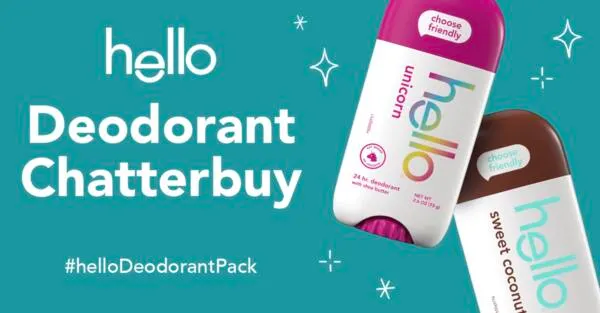 Smell Good, Feel Good, Free Hello Deodorant Kit!: free sample: Ripple Street is selecting 1,100 community members to try hello deodorant for free in your choice of