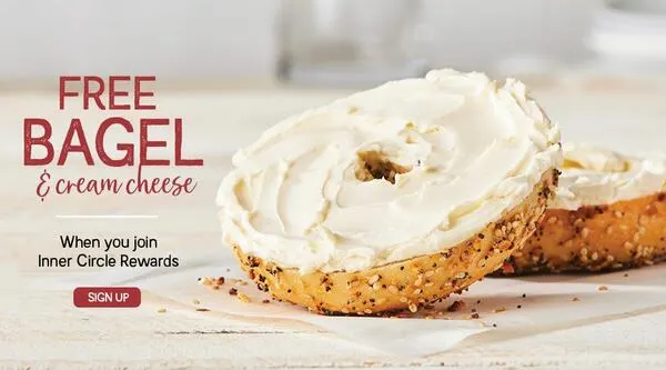 Bruegger's Bagels is Offering You a Free Bagel & Cream Cheese!: free sample: Bagels are everyone's favorite! From New York to Texas, there's nothing quite like enjoyng a toasty