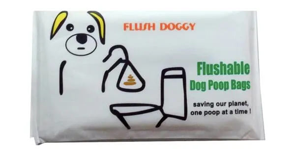 Flush Away the Mess! FREE Dog Poop Bags Sample Now Available!: free sample: You can get a free sample of Flush Doggy's flushable dog poop bags, which are water-soluble and made
