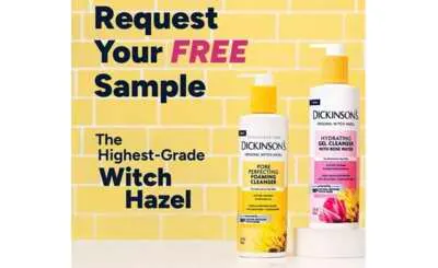 Wash Away Skin Sins: Snag a FREE Dickinson's Witch Hazel Facial Cleanser Sample!
