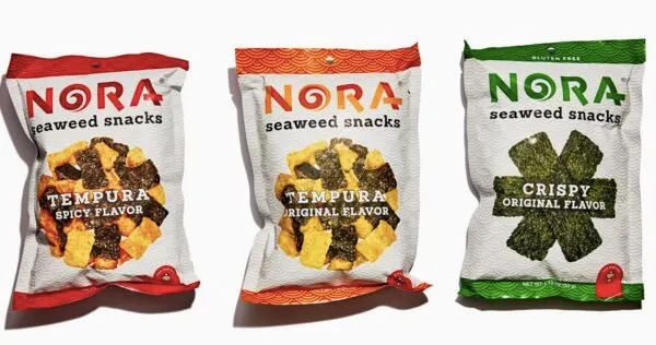 Crunchy, Savory, FREE: Nora Seaweed Snacks + FREE Shipping!: free sample: Nora Snacks is offering a free mini pack of their seaweed snacks with complimentary shipping. To rec