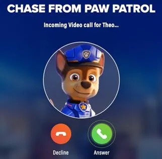 Free Personalized Call from PAW Patrol's Chase or Skye: free sample: Fun surprise for your Paw Patrol loving child! ๐ Click custom call and get started, then get your k