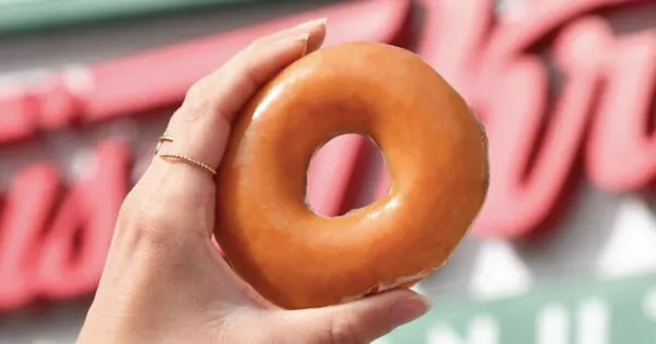 Krispy Kreme is Giving Away 2 FREE Donuts Today!: free sample: Craving something sweet? Head to any participating Krispy Kreme shop today, April 14th, between 5 PM
