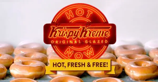 Hot & Fresh, FREE Krispy Kreme Donut Thru May 18: free sample: Krispy Kreme is giving away 45,000 FREE Original Glazed Doughnuts from May 12th through May 18th, an