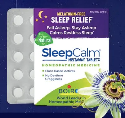FREE SleepCalm Meltaway Tablets Sample for the FIRST 500 who signs up! — free sample: Hurry up and grab a free sample of Boiron SleepCalm Meltaway Tablets while supplies last! To claim y