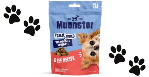 Good Dog? Get FREE Treats! Muenster is Giving Them Away: free sample: Get a FREE bag of Muenster dog treats, a value of up to $20! Simply complete a short survey, and you