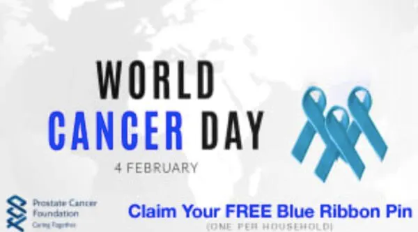 Show Your Support: Get a FREE Blue Ribbon Pin from Prostate Cancer Foundation!: free sample: The Prostate Cancer Foundation is offering a free Blue Ribbon Pin while supplies last. To claim your