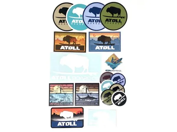 ATOLL Board Company Sticker Pack for Free: free sample: Subscribe to ATOLL's Youtube channel and get an ATOLL Board Company Sticker Pack for free! To get yo