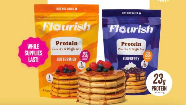 Healthy Breakfast Freebie: Flourish Protein Pancake Mix at Target!: free sample: Get FREE Flourish Protein Pancake Mix at Target after cash back when you activate the offer and subm