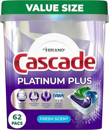 Earn a free Cascade Platinum Plus sample: free sample: You can get a free sample of Cascade Platinum Plus dish detergent pods by signing up for the P&G Goo