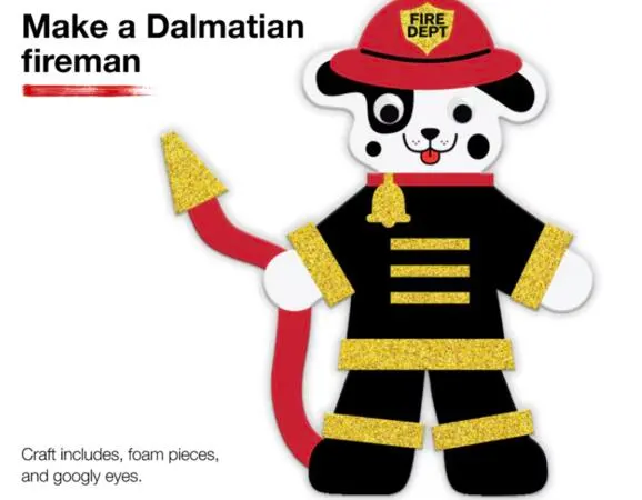 Join the FREE Dalmatian Fireman Craft Event at JCPenney: free sample: Head to your local JCPenney store on Saturday, October 10, from 11 AM to Noon for a fun Dalmatian Fi
