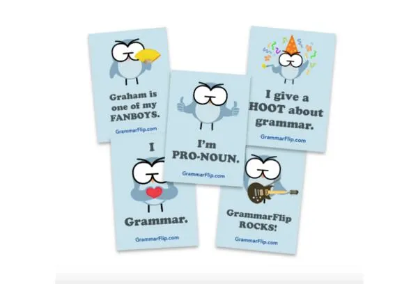 GrammarFlip Stickers for Free: free sample: Make learning more fun for your kids with these super cute GrammarFlip stickers. You can get these s