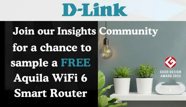D-Link Aquila PRO WiFi 6 Mesh Router for FREE!: free sample: The D-Link Aquila PRO WiFi 6 Mesh Router is available for free through a sampling and feedback progr
