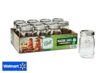 Score 12 FREE Ball Mason Jars on Your Next Walmart Run